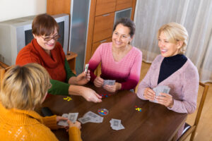 Playing Bridge Card Game